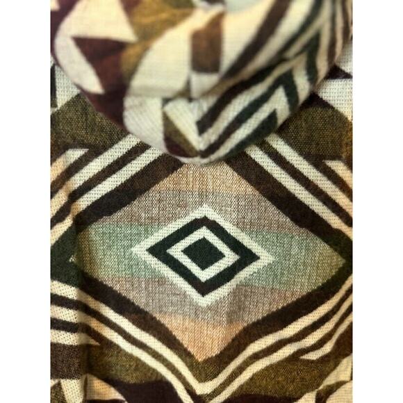 Tejidos Camm Alpaca Blend Southwest Zipper Jacket Hoodie Aztec Equador Mens M - Picture 6 of 7